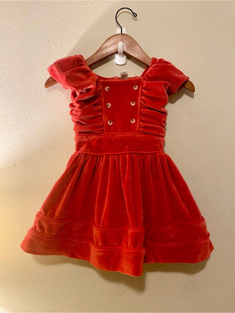 Kate Quinn Toddler Girl's 2T Organic Cotton Velvet Wonderland Dress
